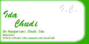 ida chudi business card